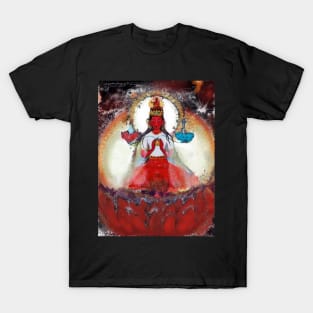 Pandaravasini - Red Female Buddha of Love and Healing T-Shirt